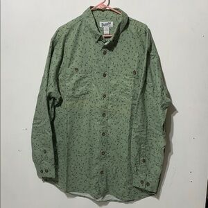 Duluth Flannel Free Swingin’ Christmas Button Up Shirt Sz XL Tall XLT